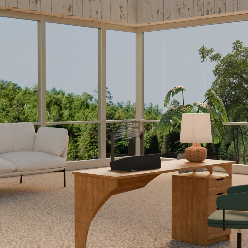 Side view of the Phantom display