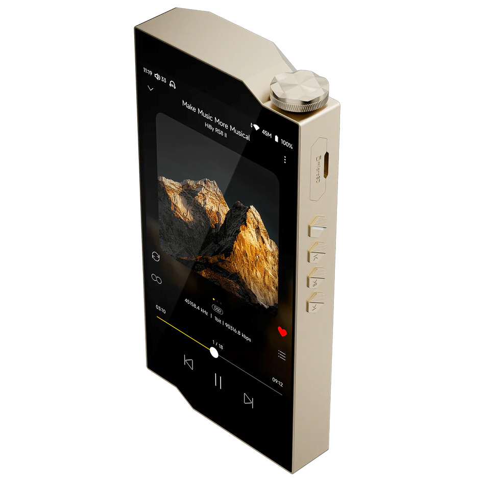 Panneau avant du lecteur HiBy RS8 II