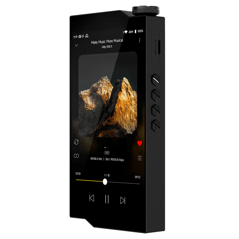 HiBy RS8 II panneau arrière en verre