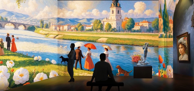 Проектор BenQ BR9708 в действии