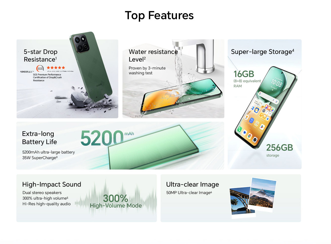 Honor X7c 5G in Forest Green