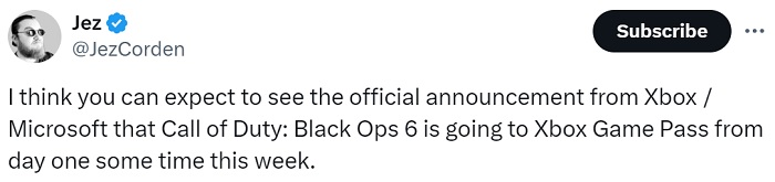 Microsoft ha confirmado "accidentalmente" el lanzamiento de Call of Duty: Black Ops 6 en el servicio Xbox Game Pass-3