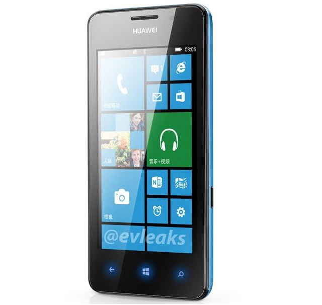Фото и предположительные характеристики Windows Phone смартфона Huawei Ascend W2