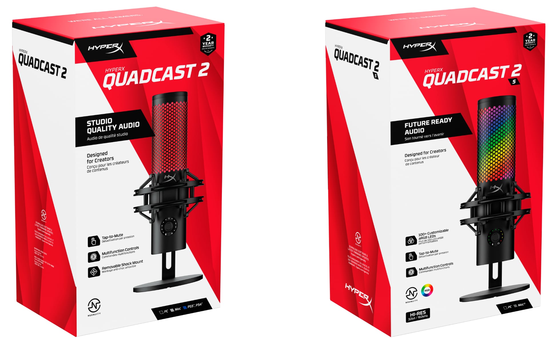 HyperX QuadCast 2 та QuadCast 2S: топові USB-мікрофони для стрімерів ...