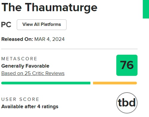 No es una obra maestra, pero es un gran juego de rol: la crítica critica favorablemente The Thaumaturge-2