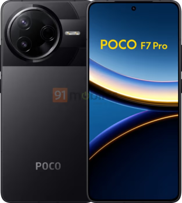 Poco F7 Pro в серебристом цвете