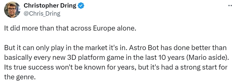 Det beste etter Mario: Astro Bot-plattformspillet er enormt populært og har allerede blitt et av de mest suksessrike spillene i sjangeren-2