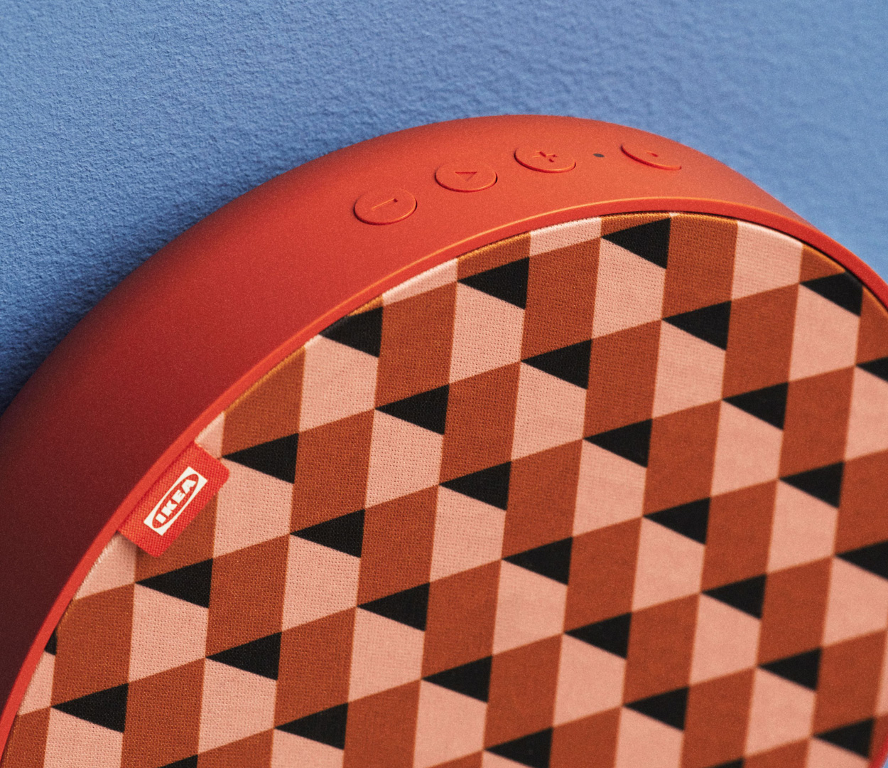 Enceinte IKEA_TEKLA_collection - design vert-brun-beige