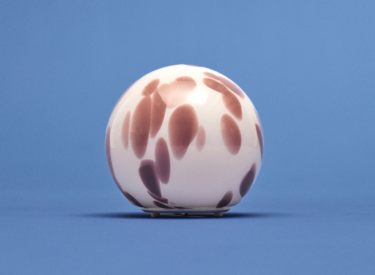 Lampe Fado mise à jour - crème-brun tacheté