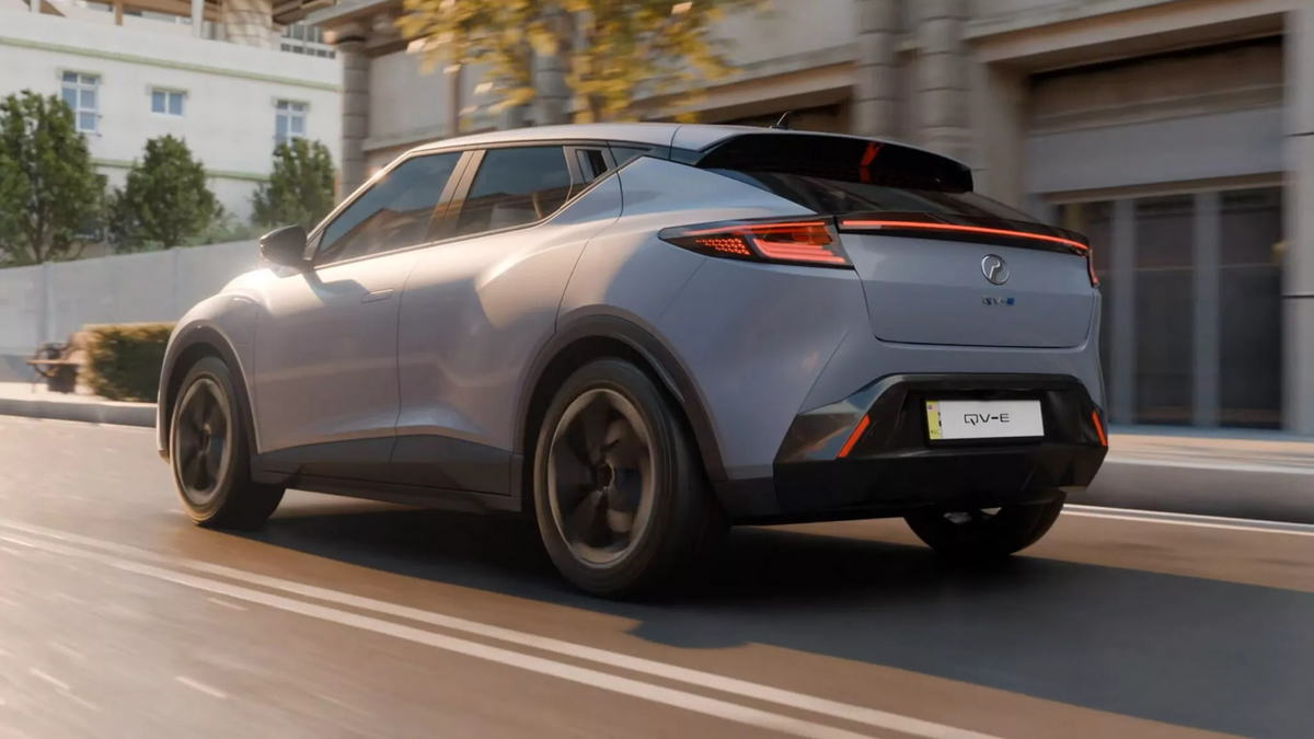 Perodua QV-E цвета Caviar Gray