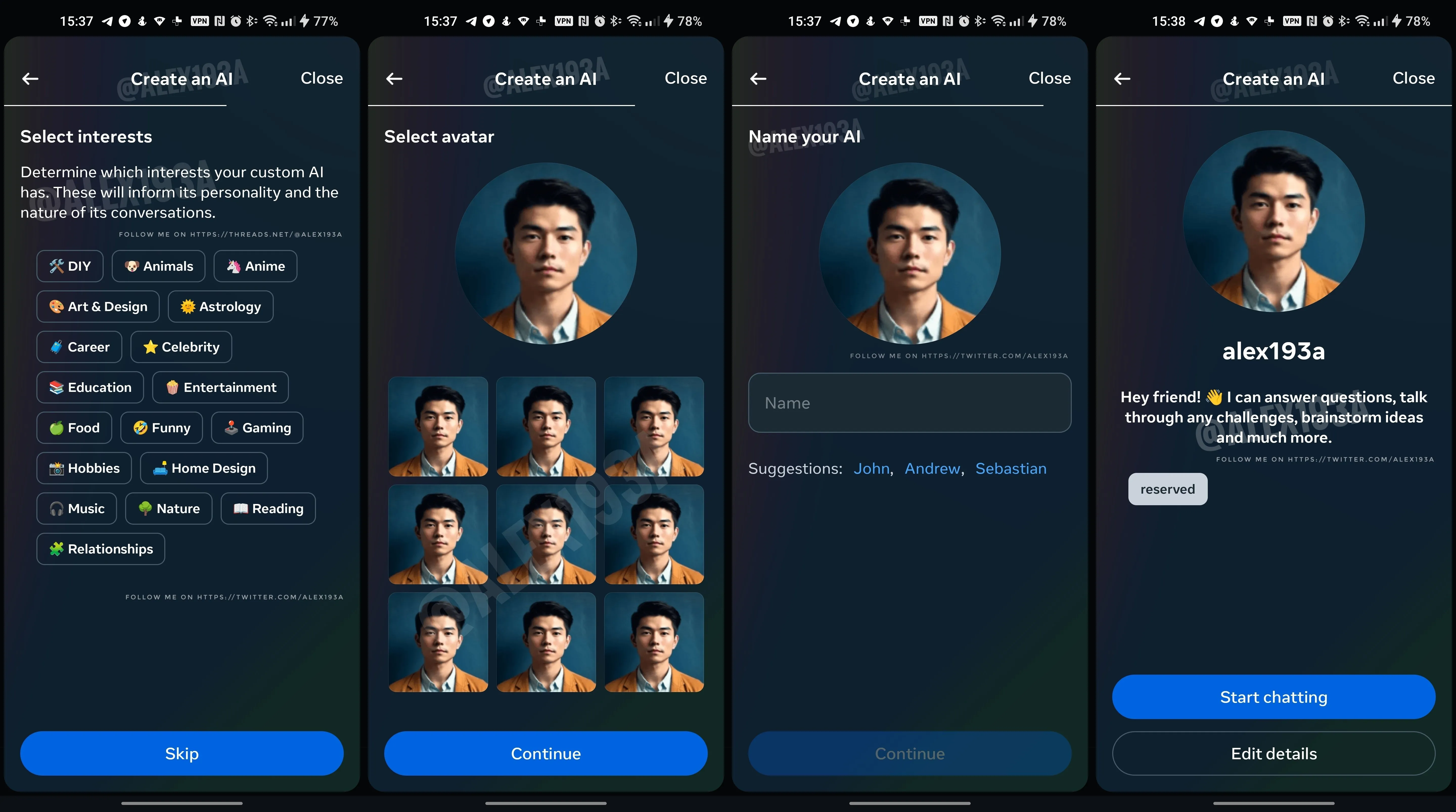 Instagram sta sviluppando "amici AI" personalizzabili - chatbot personalizzati per i social network-3