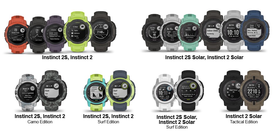 Garmin Instinct 2 and 2S: Smartwatches with infinite solar power