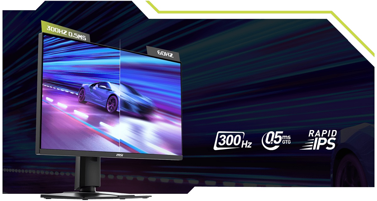 MSI MAG 255PXF 25-Zoll-Gaming-Monitor mit bis zu 300Hz Bildwiederholrate wird enthüllt