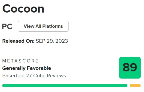 "Одна з найкращих інді-ігор 2023 року!" - критики високо оцінили екшен-платформер Cocoon від творців знаменитих інді-ігор Limbo та Inside-3