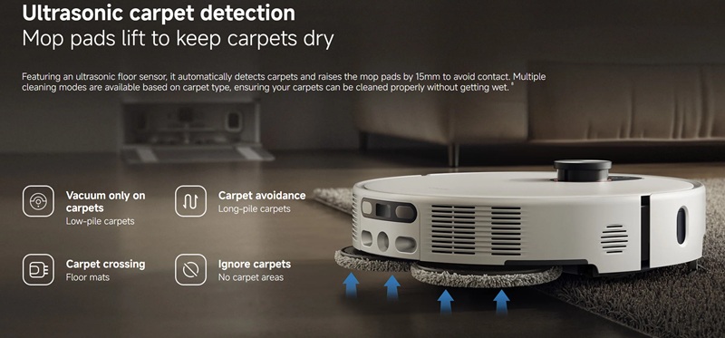 Процесс уборки с Xiaomi Robot Vacuum 5 Pro