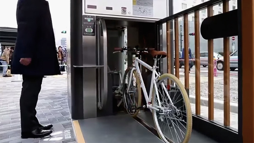 Как паркуют велосипеды в Японии. Роботы и автоматика!
