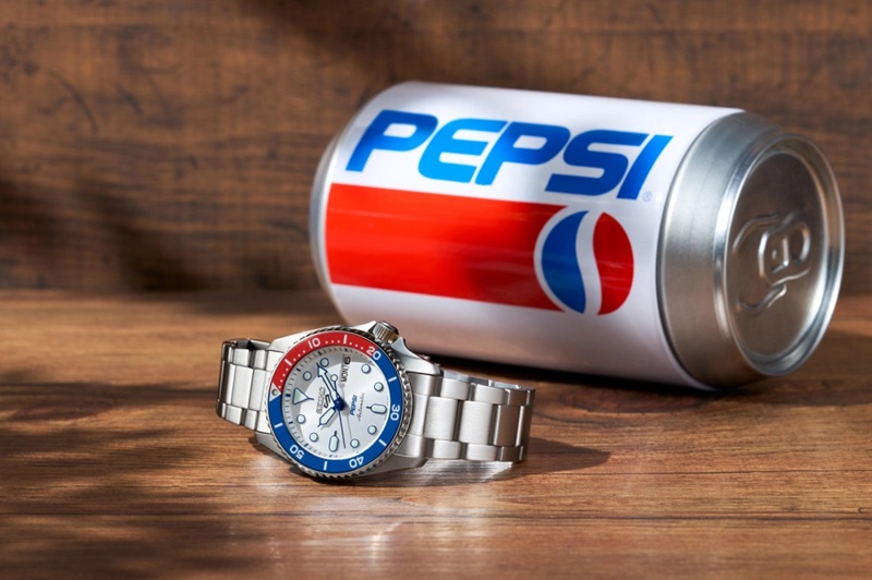 Дизайн Seiko 5 Sports x Pepsi Diver