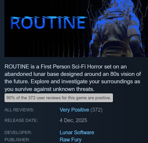 Сцена з гри ROUTINE