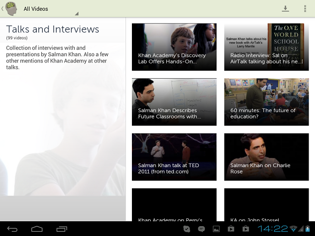 Приложения для Android-планшетов: Viewer for Khan Academy-6