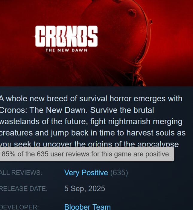 Image from the game Cronos: The New Dawn