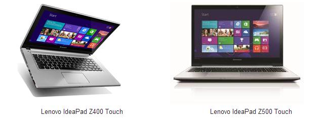 Начало продаж ноутбуков с сенсорными экранами Lenovo серий  IdeaPad Z Touch и  IdeaPad U Touch-2