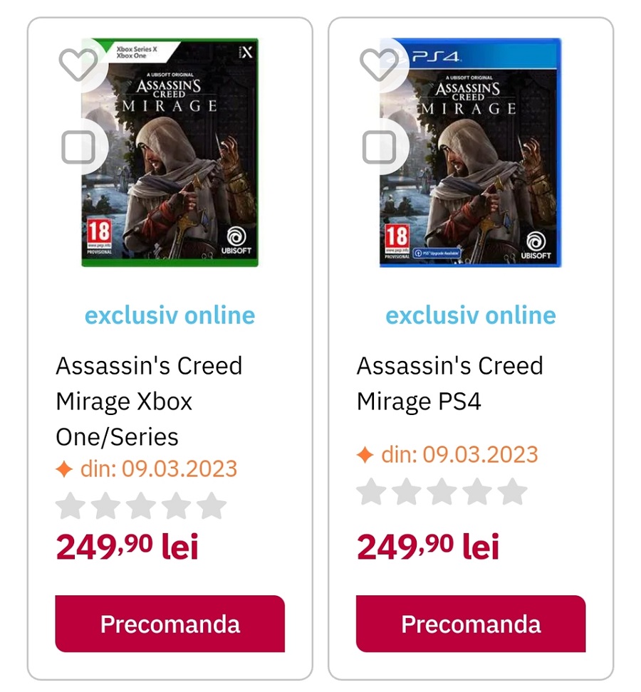 Assassin's Creed: Mirage wird im März veröffentlicht? Dies geht aus Informationen des rumänischen Einzelhandelsnetzes hervor-2