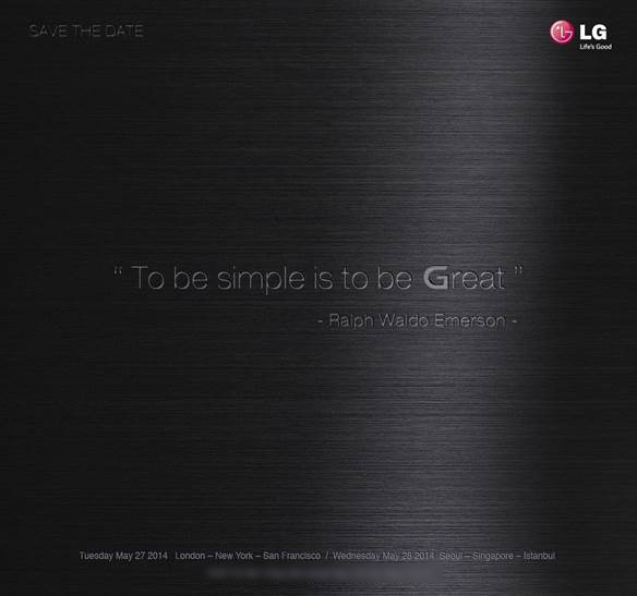 Анонс флагманского смартфона LG G3 состоится 27 и 28 мая