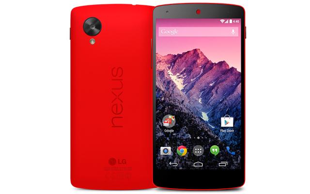LG Nexus 5 теперь доступен в красном цвете