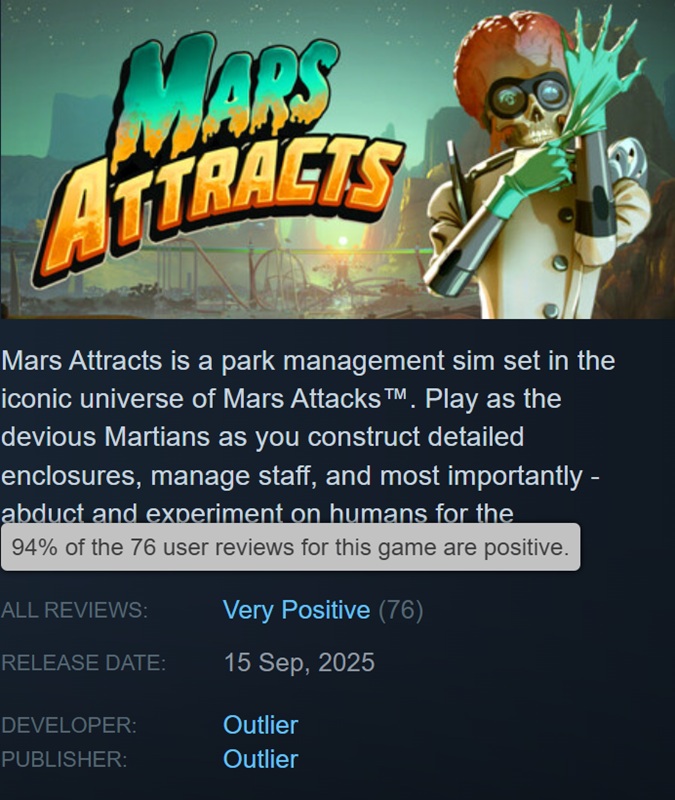 Скріншот з гри Mars Attracts