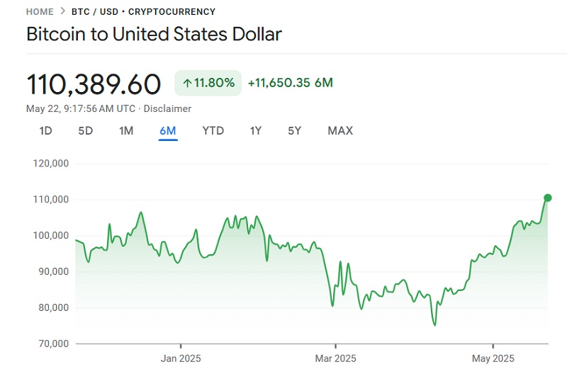 Bitcoin record achievement graph