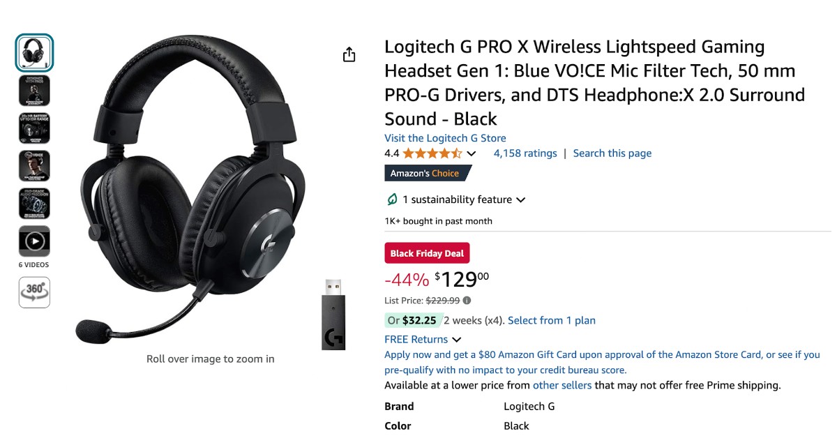 Logitech G PRO X Gaming Headset Now $100 Discount! Don't miss it!