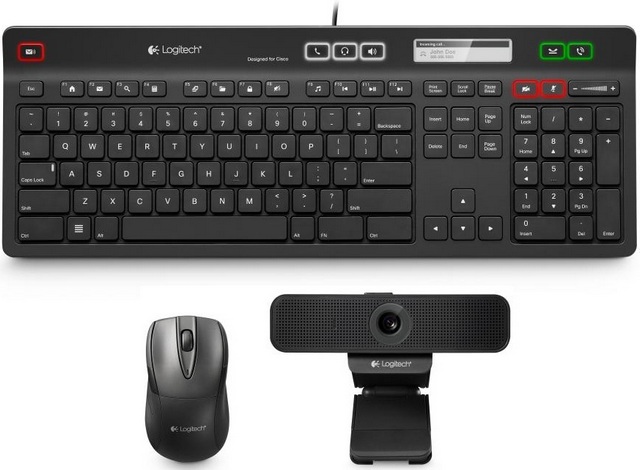 Для мастеров Jabber 80-го уровня: набор Logitech из клавиатуры, мышки и веб-камеры