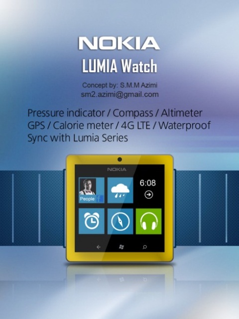 Nokia Lumia Watch - концепт часов-помощника для смартфонов Nokia-3