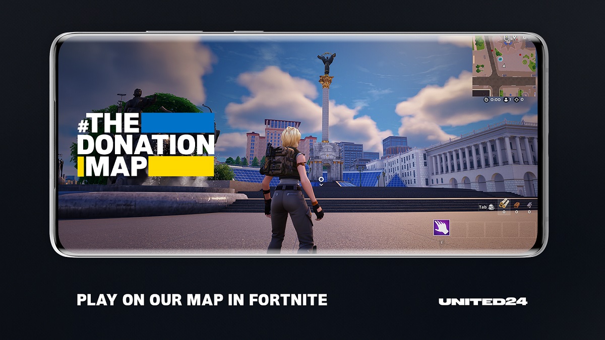 Join in! Fortnite has a unique opportunity to help rebuild Ukraine by walking around the virtual centre of Kyiv