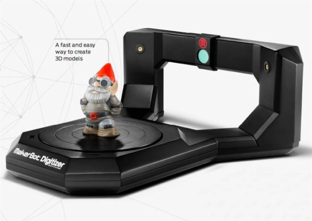 Открыт предзаказ на компактный настольный 3D-сканер MakerBot Digitizer