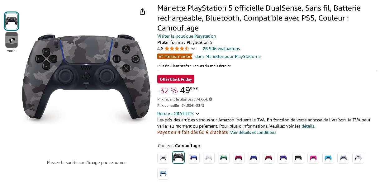 Manette DualSense officielle