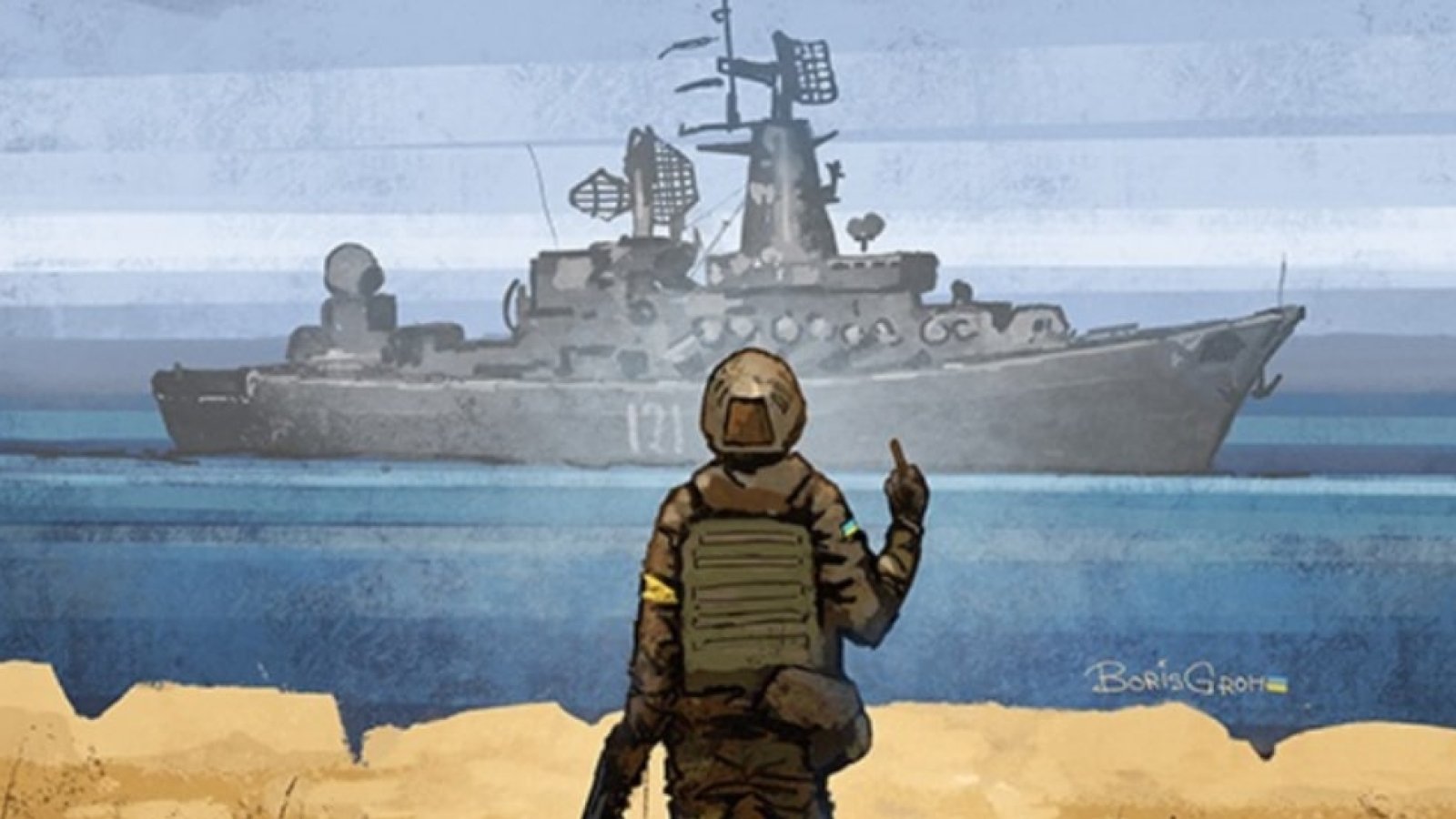 Попробуйте фильтр Укпрпочты для Instagram, чтобы увидеть, как тонет крейсер «Москва» и выиграть новую марку с кораблем