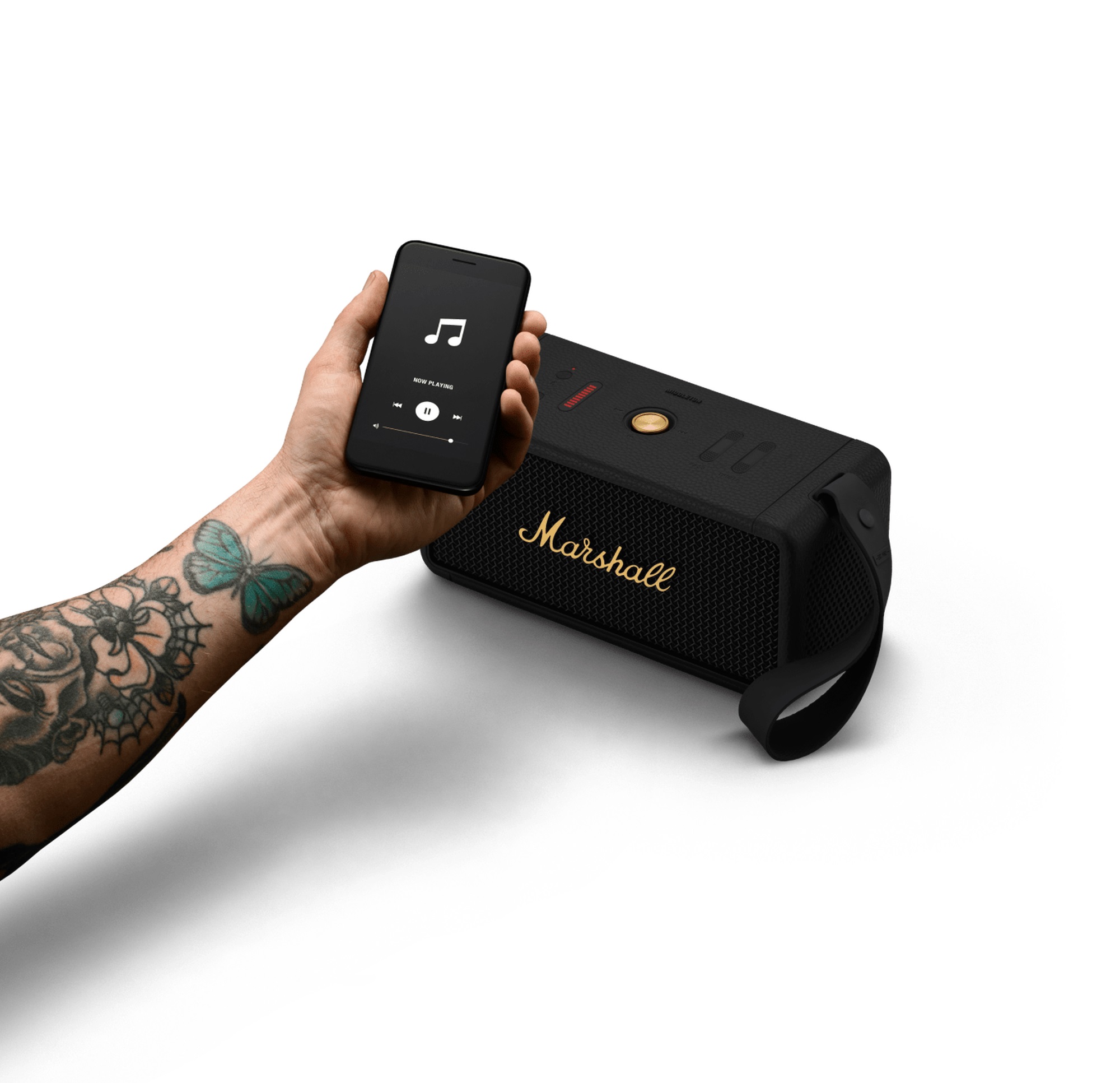 Marshall Middleton: a portable speaker with IP67 waterproofing and 20 ...