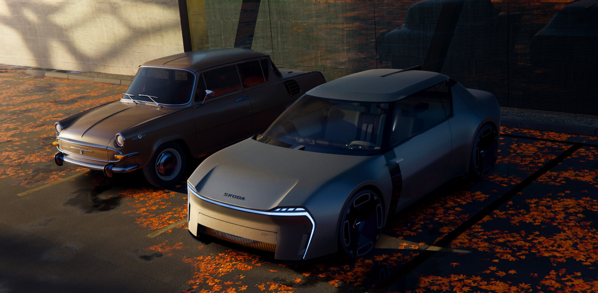 Classic and modern design of Skoda 1000 MBX