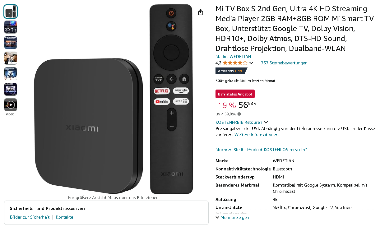 Mi TV Box S 2nd Gen