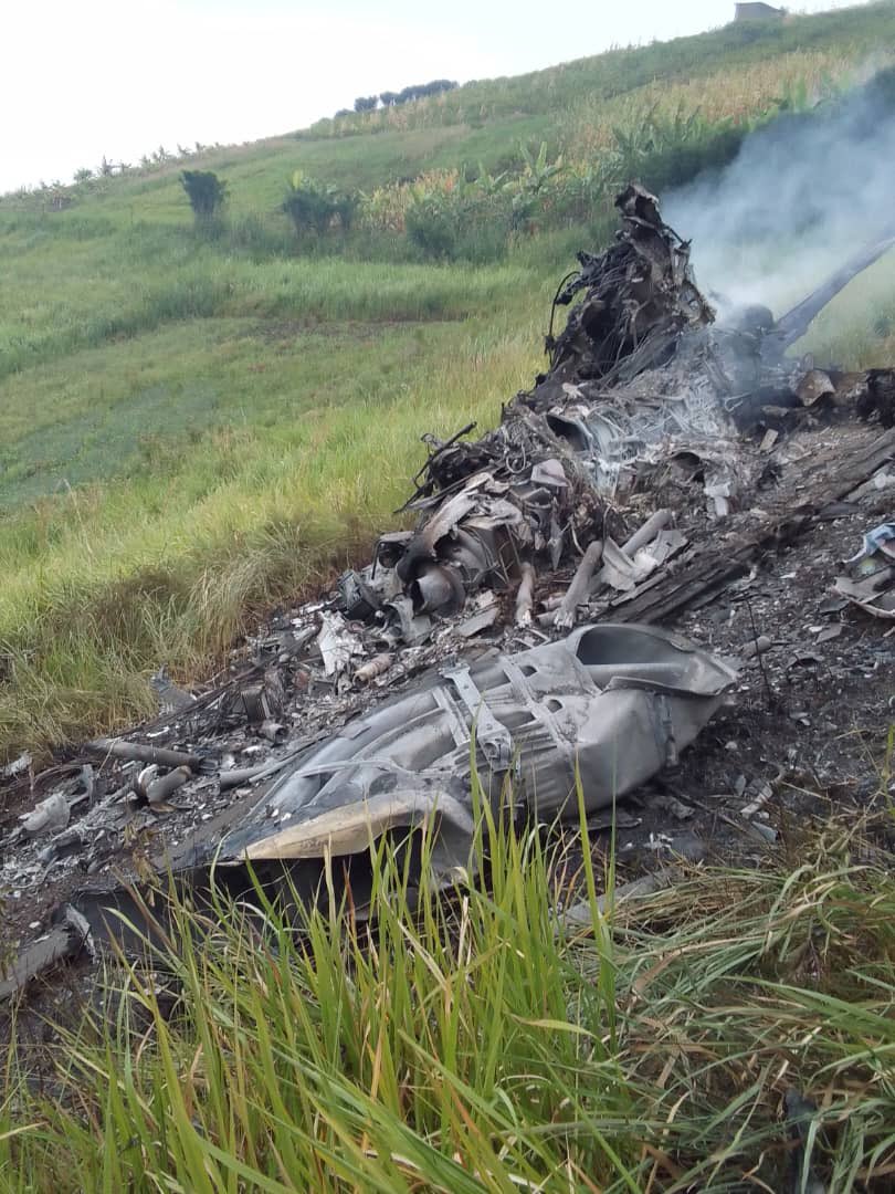 A Russian-made Mi-28NE Night Hunter helicopter crashed in Uganda, killing all crew members-3