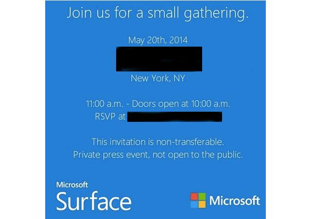 20 мая - возможная дата презентации планшета Microsoft Surface Mini