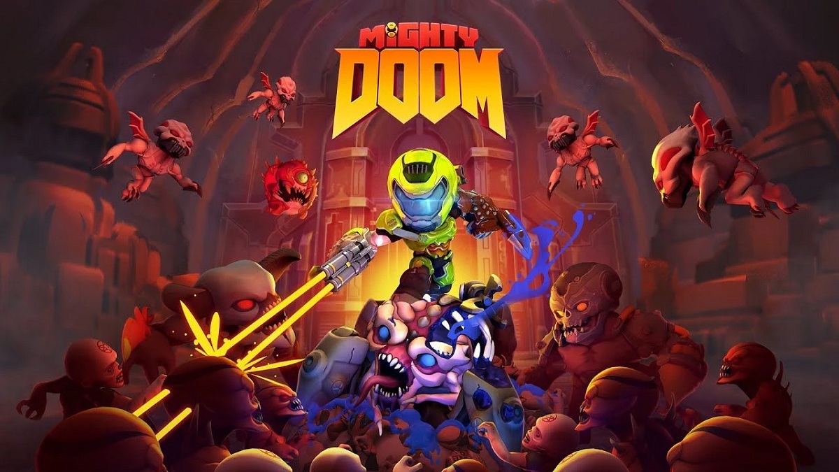 Mighty DOOM, the colourful top-down shooter based on the famous franchise, has been released