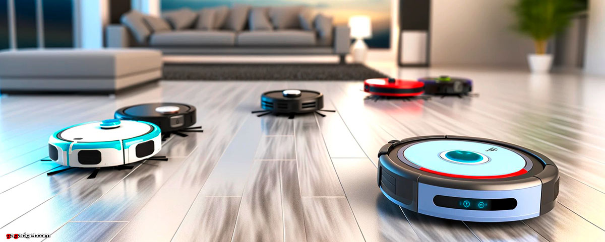 Rollibot Mini BL100 - Quiet Robotic Vacuum Cleaner. Robot Vacuum and  Sweeper for Hard Surfaces