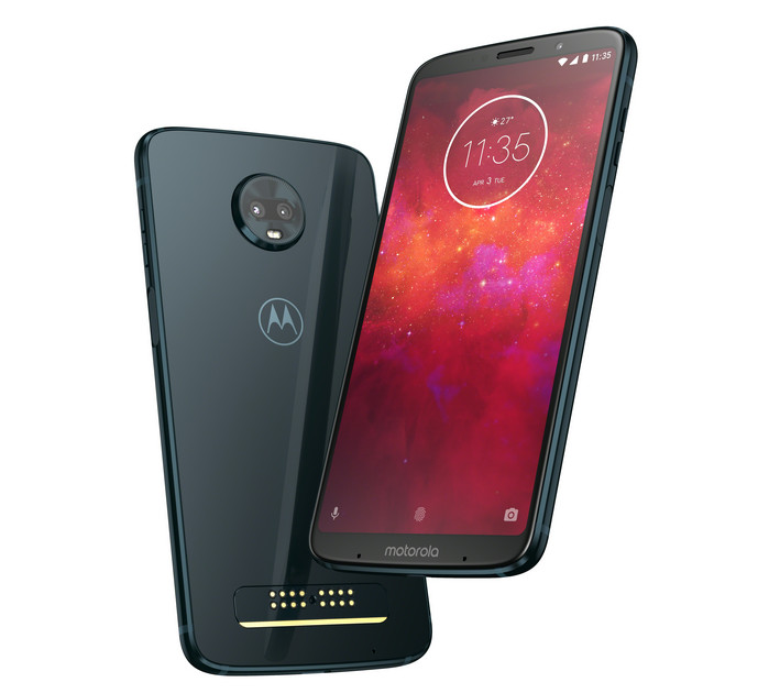 Премьера Motorola Moto Z3 Play с тонкими рамками и модулями Moto Mods