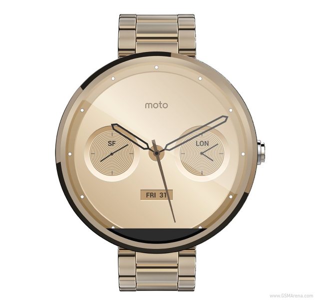 «Умные» часы Moto 360 будут доступны в золотом цвете