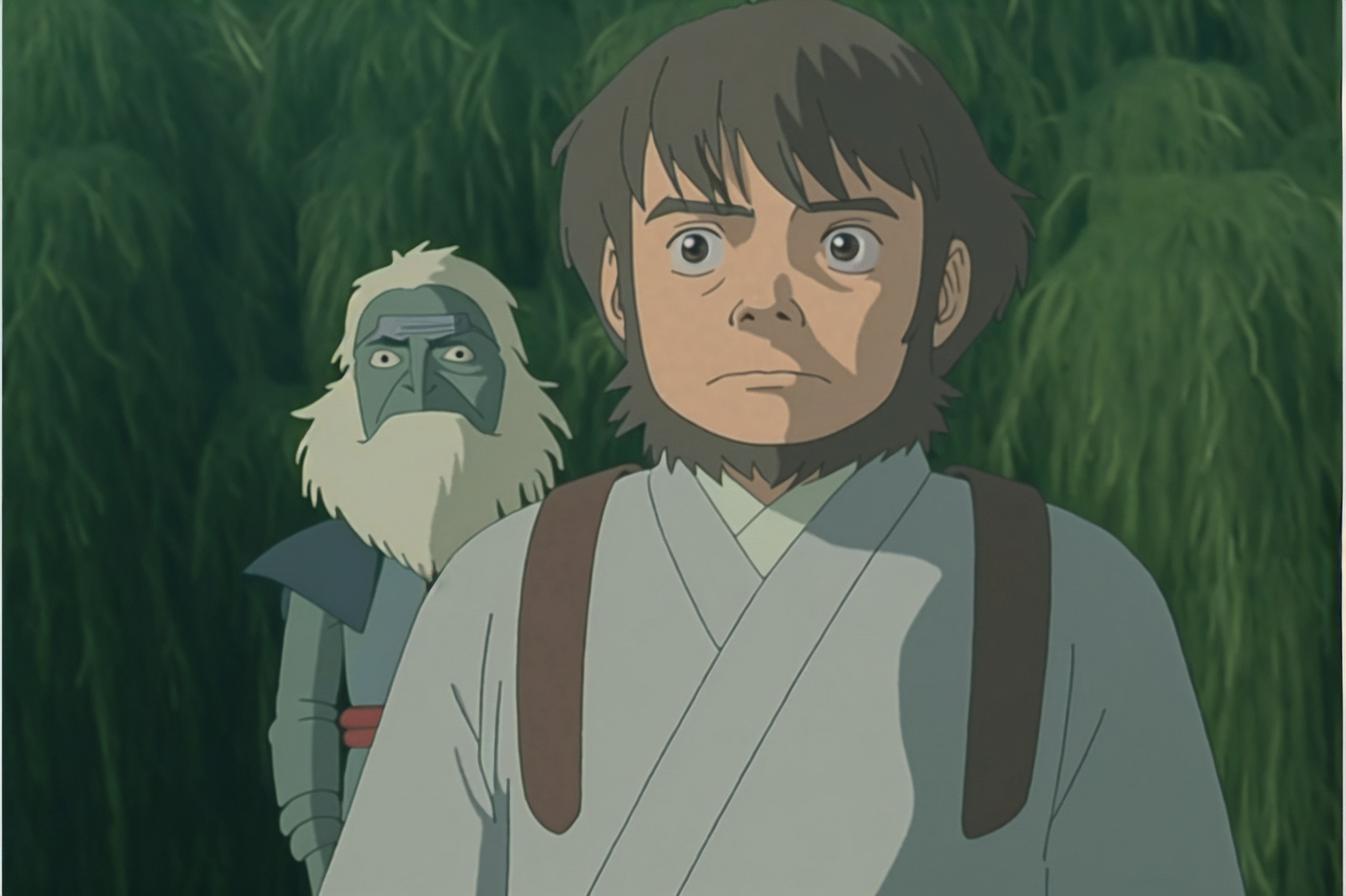 Sieć neuronowa Nijijourney przedstawia ikoniczne postaci z Gwiezdnych Wojen w stylu Studio Ghibli-6