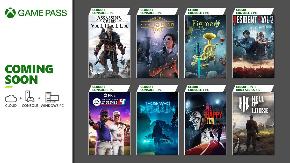 Каталог Xbox Game Pass у січні поповнять Assassin's Creed Valhalla, рімейк Resident Evil 2 та ще шість ігор