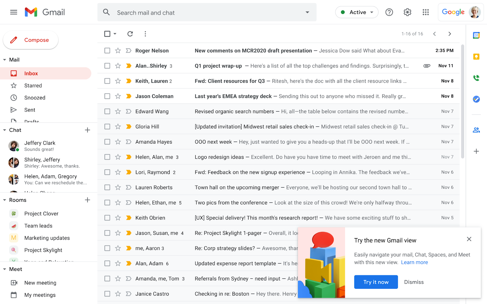 Google unveils new Gmail web interface