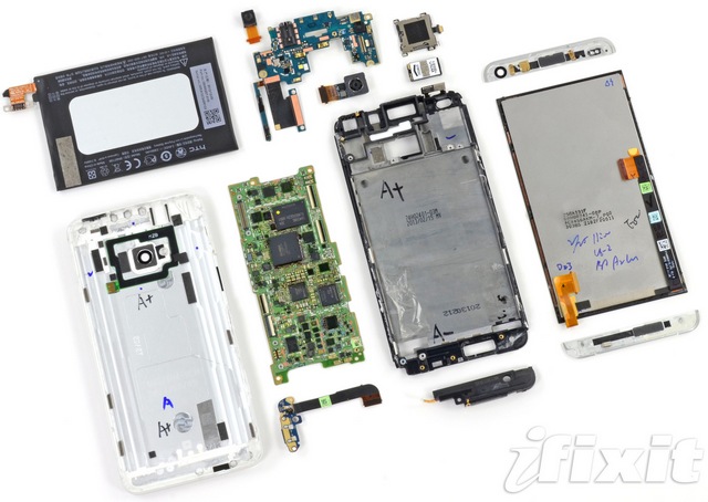 В iFixit разобрали HTC One и назвали его самым неремонтопригодным смартфоном-8